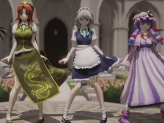 A漫 Mmd Sex Touhou Koakuma Hong Sakuya Patchouli - Ghost Dance Orgy